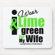 I Wear Lime Green For My Wife Mouse Pads