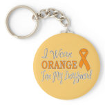 I Wear Orange For My Boyfriend (Orange Ribbon) Key Chain