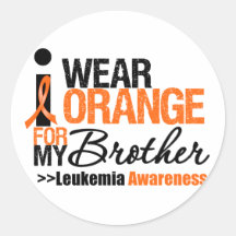 I Wear Orange For My Brother Sticker