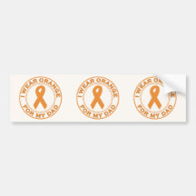 I Wear Orange For My Dad Bumper Stickers