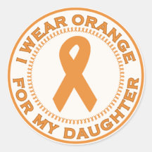 I Wear Orange For My Daughter Stickers
