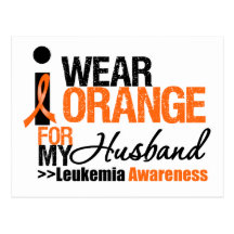 I Wear Orange For My Husband Postcards
