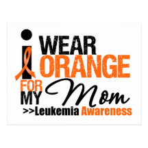 I Wear Orange For My Mom Post Card