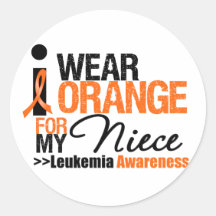 I Wear Orange For My Niece Stickers
