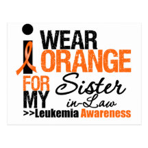I Wear Orange For My Sister-in-Law Post Card