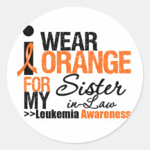 I Wear Orange For My Sister-in-Law Sticker