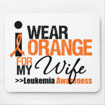 I Wear Orange For My Wife Mousepad