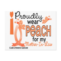 I Wear Peach For Mother-In-Law 27 Uterine Cancer