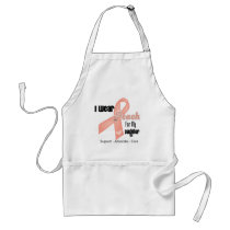 I Wear Peach For My Daughter - Uterine Cancer Aprons