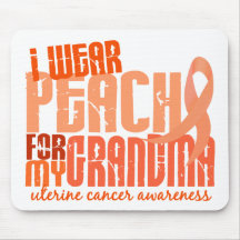 I Wear Peach For My Grandma 6.4 Uterine Cancer Mousepad