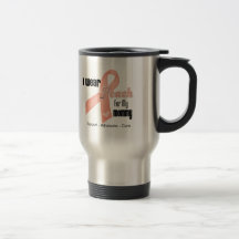 I Wear Peach For My Mommy - Uterine Cancer Mug