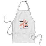 I Wear Peach For My Twin Sister - Uterine Cancer aprons