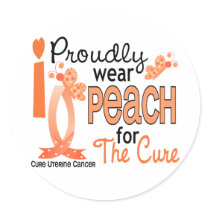 I Wear Peach For The Cure 27 Uterine Cancer