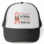 I Wear Peach For The Hero in My Life, Best Friend hats