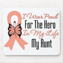 I Wear Peach For The Hero in My Life...My Aunt Mouse Pads