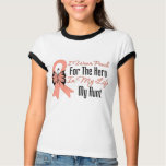 I Wear Peach For The Hero in My Life...My Aunt t-shirts