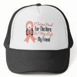 I Wear Peach For The Hero in My Life...My Friend hats