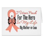 I Wear Peach For The Hero My Life, Mother in Law cards