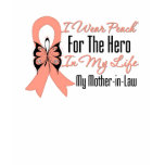 I Wear Peach For The Hero My Life, Mother in Law t-shirts
