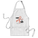 I Wear Peach To Win - Uterine Cancer aprons