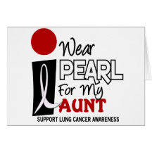 I Wear Pearl For My Aunt 9 Greeting Card