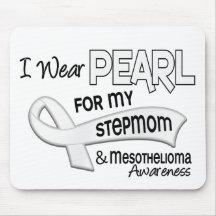 I Wear Pearl For My Stepmom 42 Mesothelioma Mouse Pad
