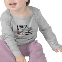I Wear Pearl Ribbon For My Nephew T-shirt