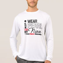 I Wear Pearl Ribbon For My Niece T Shirt
