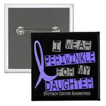 I Wear Periwinkle For Daughter 37 Stomach Cancer Button