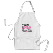 I Wear Pink Because I Care Apron