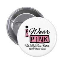 I Wear Pink Breast Cancer Twin Sister (Retro)