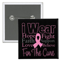 I Wear Pink Collage For The Cure Breast Cancer