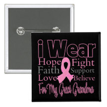 I Wear Pink Collage Great-Grandma Breast Cancer