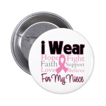 I Wear Pink Collage Niece - Breast Cancer