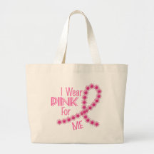 I Wear Pink For ME 26 BREAST CANCER Apparel Tote Bag