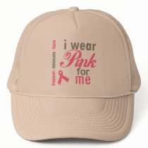 I Wear Pink For me Mesh Hats