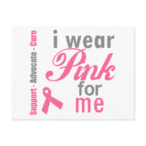 I Wear Pink For me Post Cards
