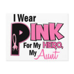 I Wear Pink For My Aunt 19 BREAST CANCER postcards