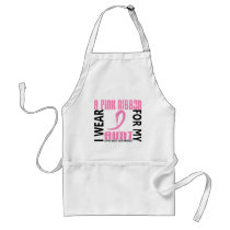 I Wear Pink For My Aunt 46 Breast Cancer Apron
