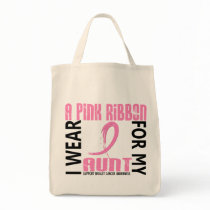 I Wear Pink For My Aunt 46 Breast Cancer Bags