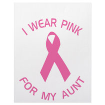 I Wear Pink For My Aunt Breast Cancer Awareness