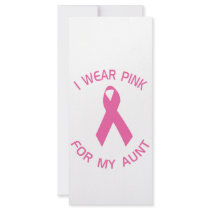 I Wear Pink For My Aunt Breast Cancer Awareness