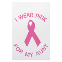 I Wear Pink For My Aunt Breast Cancer Awareness