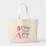 I Wear Pink For My Aunt Canvas Bags