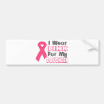 I Wear Pink For My Daughter (Version B) Bumper Stickers