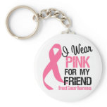 I Wear Pink For My Friend Keychains