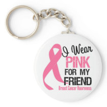 I Wear Pink For My Friend Keychains
