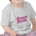 I wear pink for my friend t-shirts