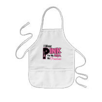 I Wear Pink For My Grandma 19 BREAST CANCER Aprons