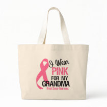 I Wear Pink For My Grandma Tote Bags